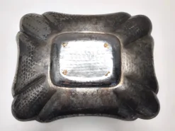 Outlet Pamono Vintage Italian Embossed Silver Plated Tray by Olri, 1950s