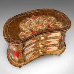 Pamono Vintage Italian Florentine Jewellery Box with Drawers, 1960s><noscript><img width=