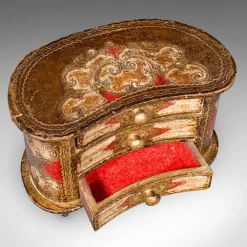 Pamono Vintage Italian Florentine Jewellery Box with Drawers, 1960s><noscript><img width=