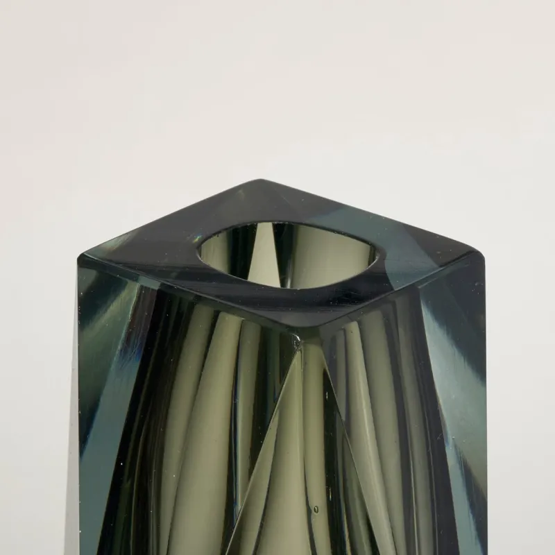 Hot Pamono Vintage Italian Geometric Murano Glass Vase, 1970s