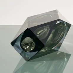 Hot Pamono Vintage Italian Geometric Murano Glass Vase, 1970s