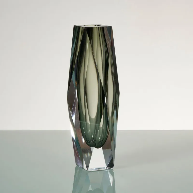 Hot Pamono Vintage Italian Geometric Murano Glass Vase, 1970s