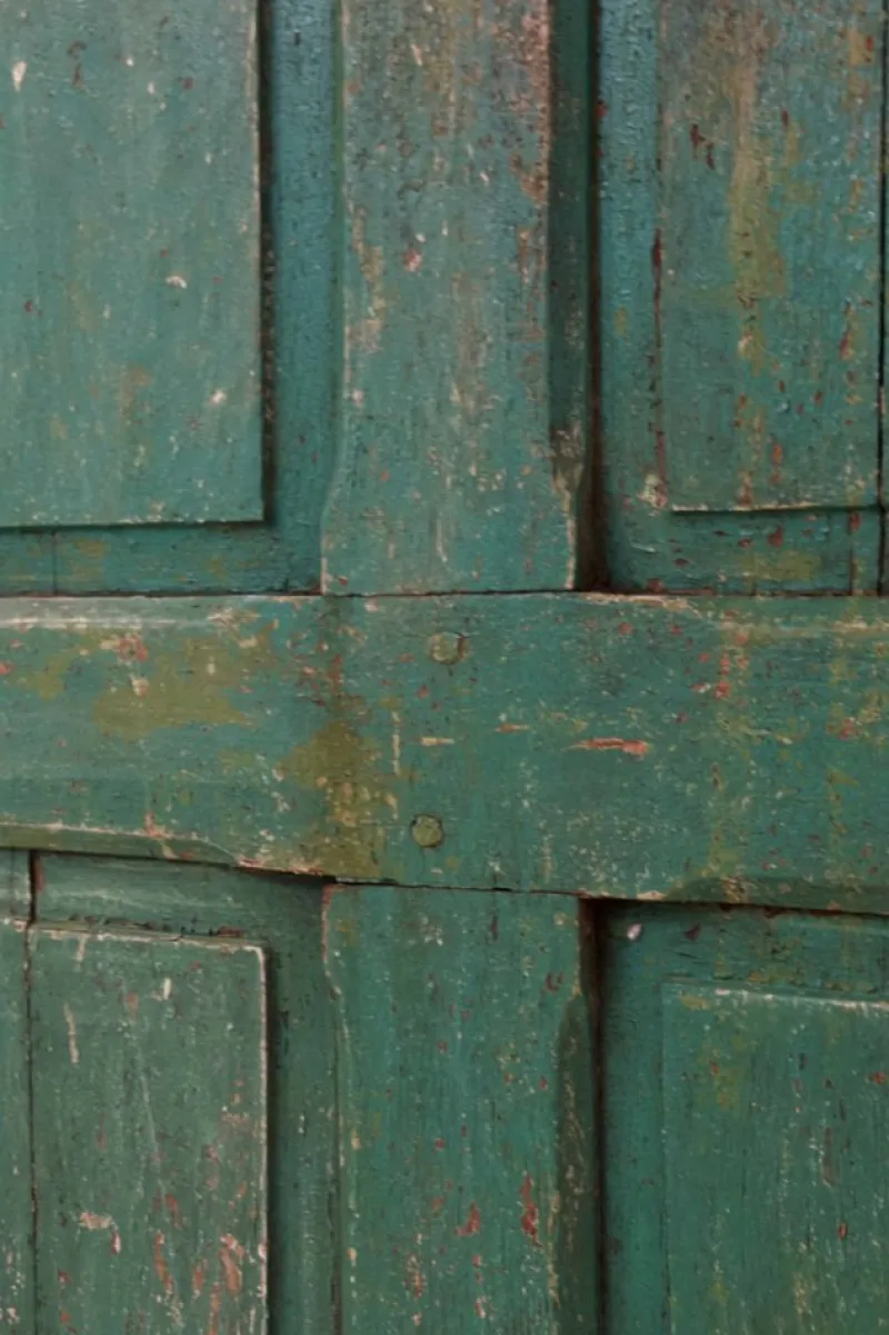 Clearance Pamono Vintage Italian Green Wooden Door, Capri, 1960s