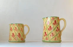 Pamono Vintage Italian Hand-Painted Pottery Jugs from Lamas, Set of 2> Bottles, Carafes & Jugs