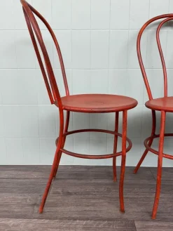 Pamono Vintage Italian Iron Garden Chairs, 1950s, Set of 4><noscript><img width=