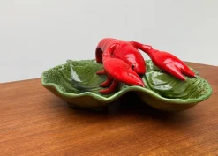 Pamono Vintage Italian Lobster Pottery Bowl Sculpture><noscript><img width=
