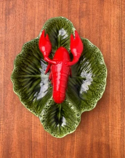 Pamono Vintage Italian Lobster Pottery Bowl Sculpture><noscript><img width=