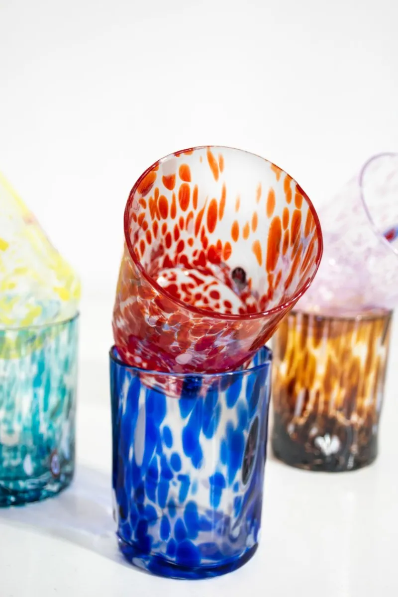 New Pamono Vintage Italian Murano Glass Water Glasses by Maryana Iskra Verres for Ribes, Set of 6