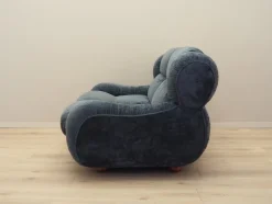 Pamono Vintage Italian Navy Blue Velour Sofa, 1970s> Couches & Sofas