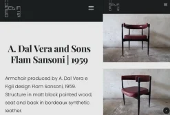Clearance Pamono Vintage Italian Office Chair by Flam Sansoni for A. Dal Vera e Figli, 1950s