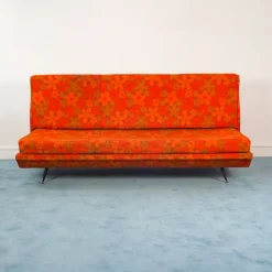 Pamono Vintage Italian Orange Sofa, 1960s><noscript><img width=
