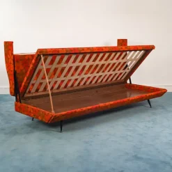 Pamono Vintage Italian Orange Sofa, 1960s><noscript><img width=