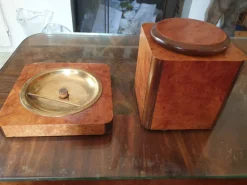 Pamono Vintage Italian Pipe Smoking Set from Savinelli, 1960s, Set of 2> Dinnerware Accessories