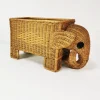 Best Pamono Vintage Italian Rattan Newspaper Rack, 1970s