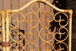 Pamono Vintage Italian Rattan Screen with 3 Leaves, 1960s><noscript><img width=
