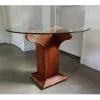New Pamono Vintage Italian Round Dining Table from Vivai Del Sud, 1970s
