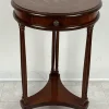 Pamono Vintage Italian Round Table with Drawer, 1980s> Coffee & Side Tables