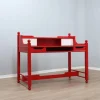Outlet Pamono Vintage Italian Rustic Red Lacquered Writing Desk, 1960s