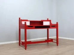Outlet Pamono Vintage Italian Rustic Red Lacquered Writing Desk, 1960s