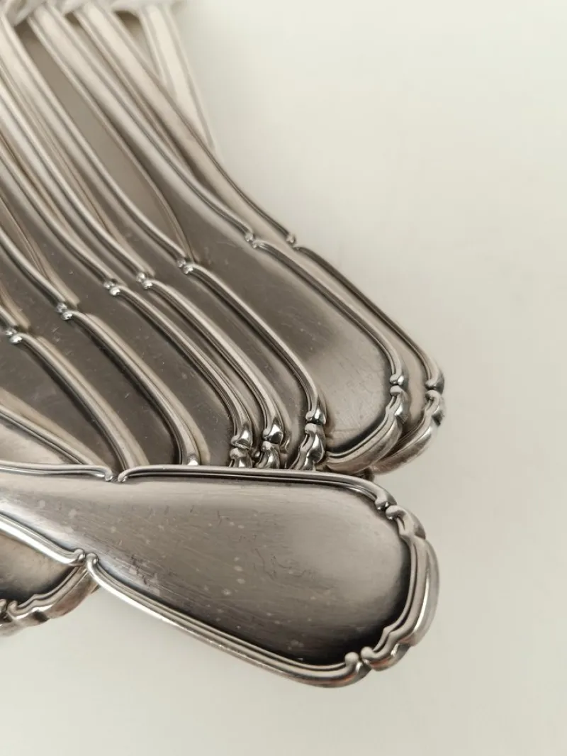 Pamono Vintage Italian Silver-Plated Cutlery Set Mod Baroque from Sambonet, 1960s, Set of 36> Cutlery & Serving Utensils