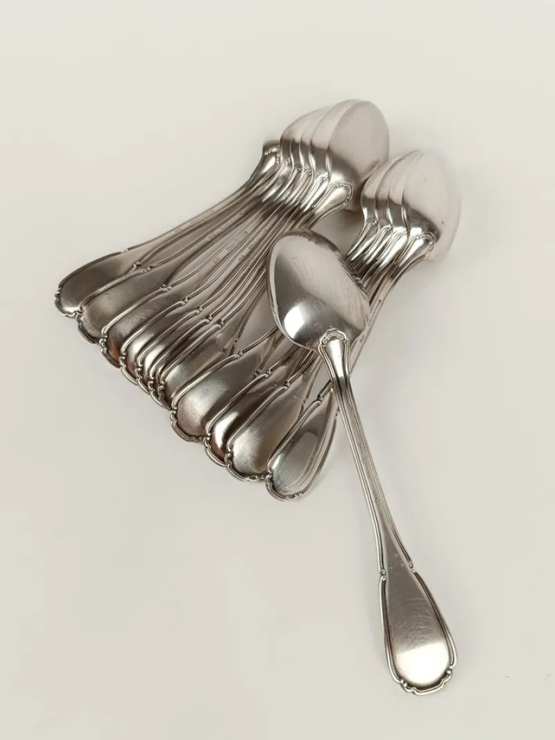 Pamono Vintage Italian Silver-Plated Cutlery Set Mod Baroque from Sambonet, 1960s, Set of 36> Cutlery & Serving Utensils