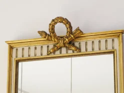 Best Pamono Vintage Italian Style Console Table with Mirror in Giltwood, 1960s, Set of 2