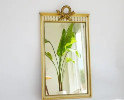 Best Pamono Vintage Italian Style Console Table with Mirror in Giltwood, 1960s, Set of 2