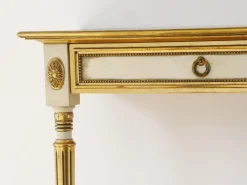 Best Pamono Vintage Italian Style Console Table with Mirror in Giltwood, 1960s, Set of 2