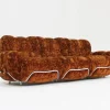 Pamono Vintage Italian Three-Seater Sofa in Velvet, 1970s> Couches & Sofas