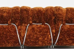 Pamono Vintage Italian Three-Seater Sofa in Velvet, 1970s><noscript><img width=