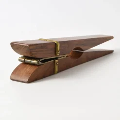 Pamono Vintage Italian Walnut and Brass Nutcracker, 1970s><noscript><img width=