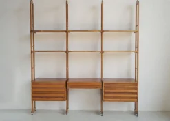 Pamono Vintage Italian Walnut Bookcase, 1955> Shelves & Wall Units