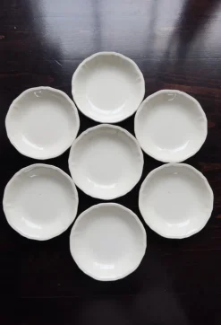 Clearance Pamono Vintage Ivory Earthenware Soup Plates by Marli Fretwork, 1980s, Set of 10
