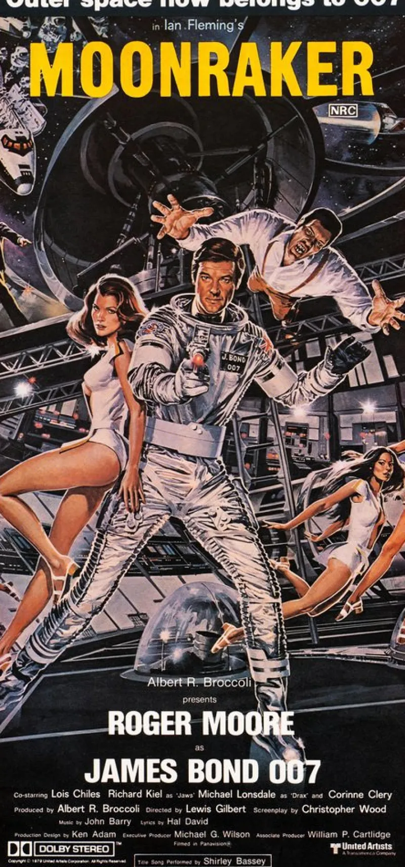 Outlet Pamono Vintage James Bond Moonraker Daybill Movie Poster, Australia, 1979