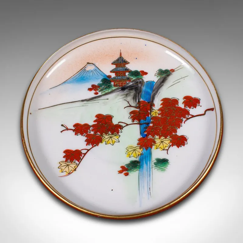 Pamono Vintage Japanese 4-Person Tea Set in Ceramic, 1940s, Set of 13> Coffee & Tea Service