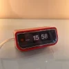 Pamono Vintage Japanese Red Copal Clock, 1970s> Clocks