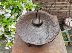 Pamono Vintage Japanese Style Cast Iron Pagode Garden Lantern, 1970s><noscript><img width=