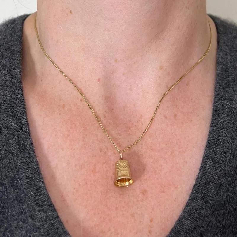 Pamono Vintage 9k Yellow Gold Charm Pendant, 1990s> Necklaces