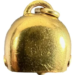 Pamono Vintage 18K Yellow Gold Cow Bell Charm Pendant, 1960s> Necklaces