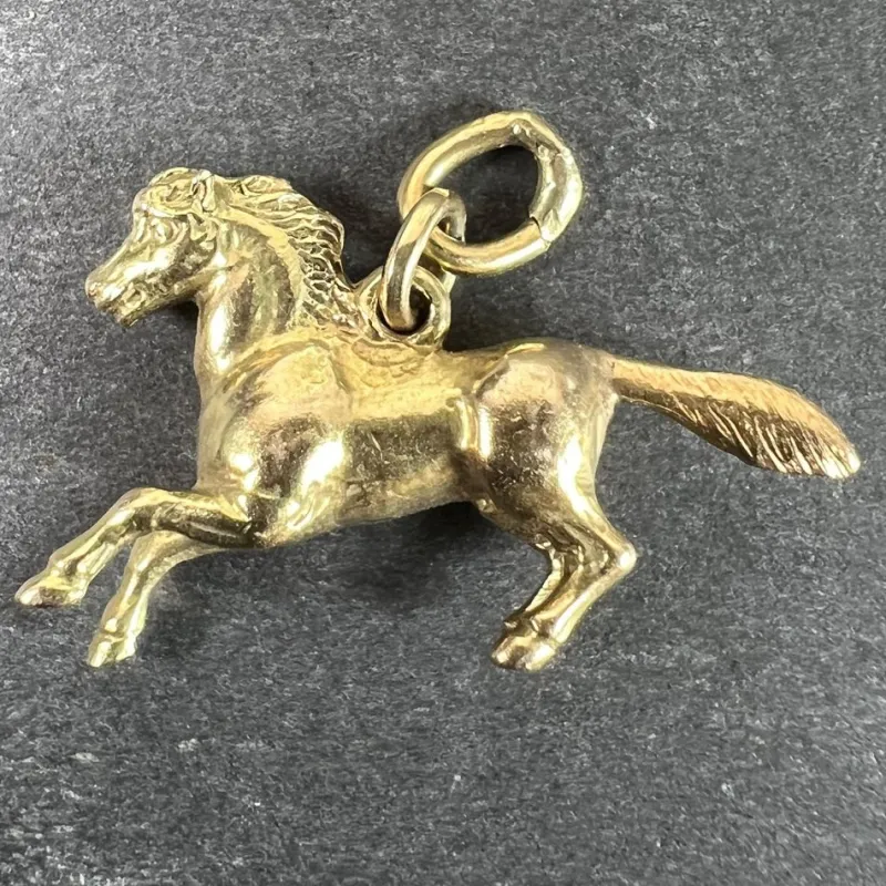 Pamono Vintage 18k Yellow Gold Horse Pony Charm Pendant, 1960s> Necklaces