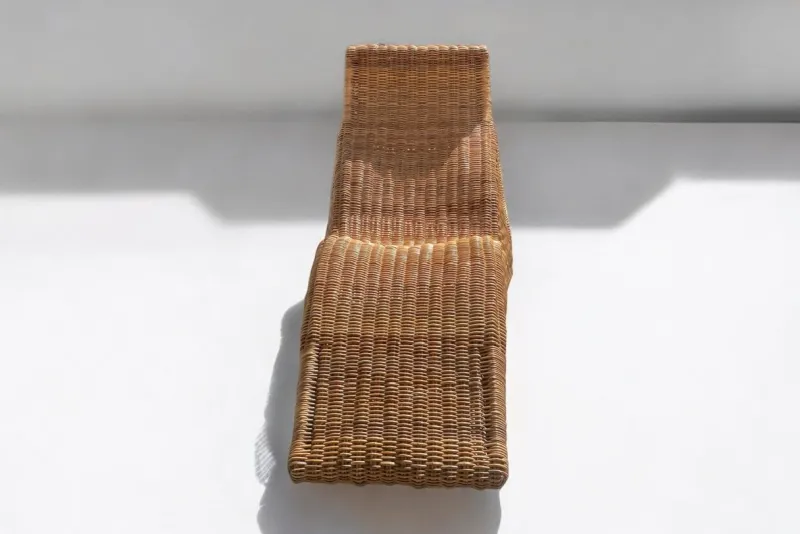 Clearance Pamono Vintage Karlskrona Wicker Chaise Lounge by Carl Öjerstam for Ikea