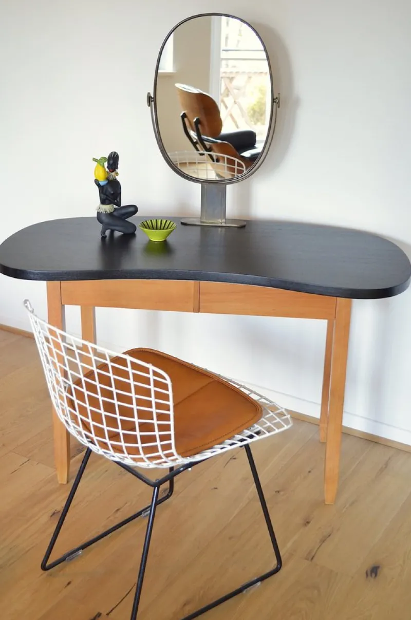 Hot Pamono Vintage Kidney-Shaped Dressing Table, 1950s