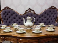 Pamono Vintage Krautheim Selb-Bavaria Coffee Service, 1950s, Set of 19><noscript><img width=