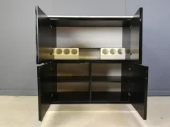 Best Pamono Vintage Lacquer and Marble Bar Cabinet, 1970s