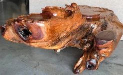Pamono Vintage Lacquered Root Buddha Shrine Fountain, 1950><noscript><img width=