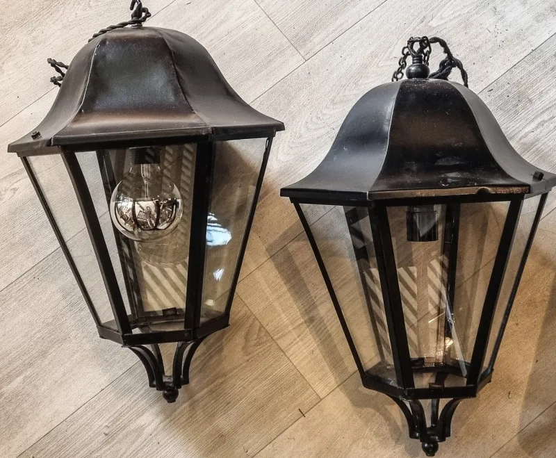 Sale Pamono Vintage Lanterns, 1940s, Set of 2