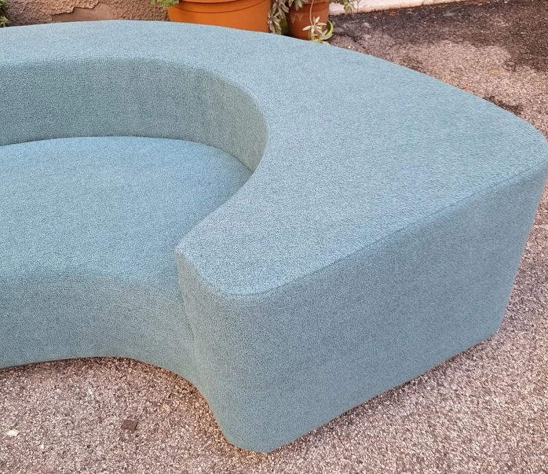 Outlet Pamono Vintage Lara Sofa in Sky Blue Boucle by Roberto Pamio for Stilwood, 1970s