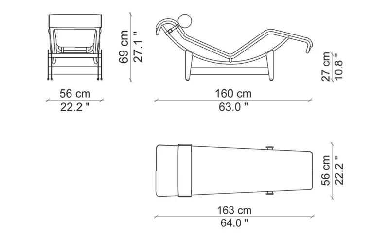 Hot Pamono Vintage LC4 Chaise Longue by Le Corbusier and Pierre Jeanneret for Cassina