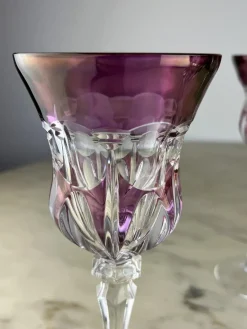 New Pamono Vintage Lead Crystal Glasses, 1980s, Set of 6