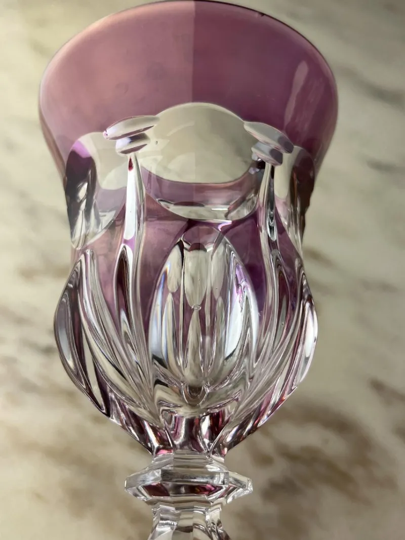 New Pamono Vintage Lead Crystal Glasses, 1980s, Set of 6